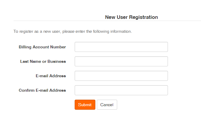 New Registration Window